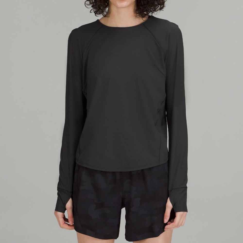 Lululemon Lightweight Stretch Run Long sleeve shirt (black)